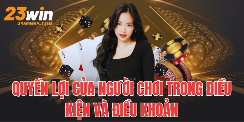 Quyền lợi của người chơi trong điều kiện và điều khoản 23win